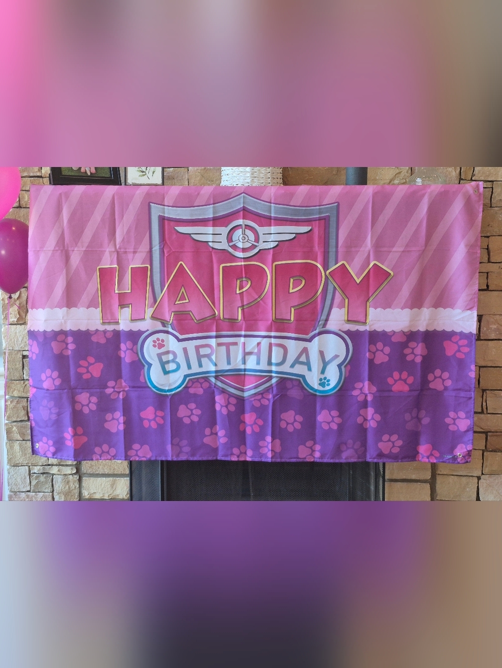 Paw Patrol Birthday Banner